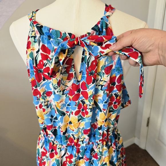 Jess Lea | Large | Floral Ruffle Halter Dress - Picture 3 of 8